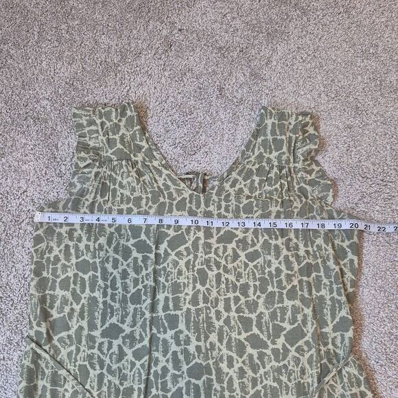 Simply Vera Wang Green Midi Dress Tiered Size M - Picture 5 of 8